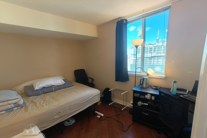 Bedroom - Furnished Private Room in Shared Condo at 38 Elm St – Utilities Included, Female Only