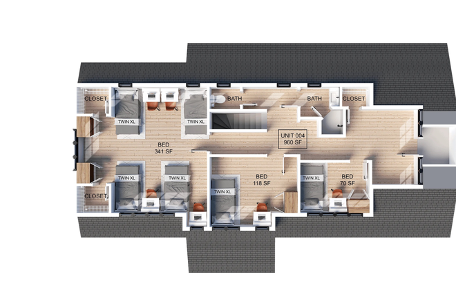 Bedroom Floor - Cozy Summer Sublet Near Campus