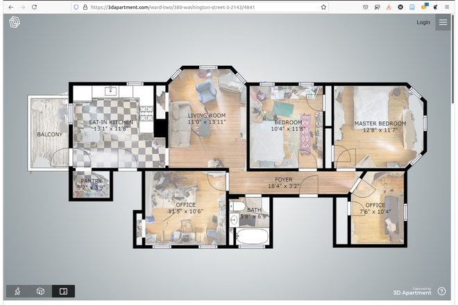 Floorplan - Master Bedroom available in newly renovated 4 bed/1 bath