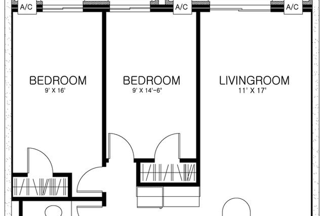 Apartment Floorplan - Crestview North Apartments