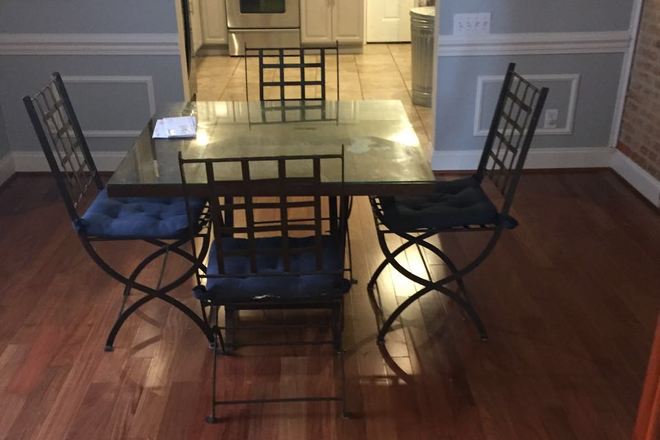 Dining Room - Luxurious Furnished Renovated Patterson Park Custom Home w/ Parking Perfect for JHMI Grad Students