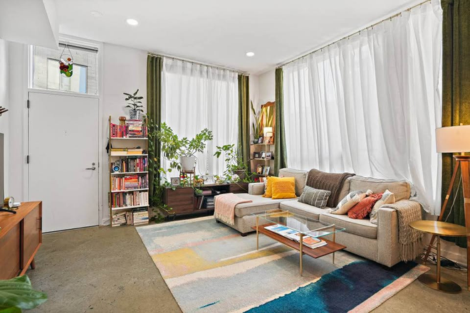 Ceiling-high windows with sunny south-west exposure. - Light-Filled and Spacious Condo on 14th with Parking