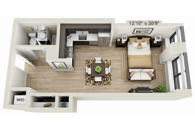 Floor Plan - Nice building, Gym and Lounge included