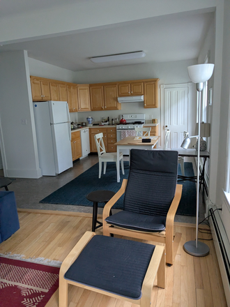 Living Room and kitchen - Summer: Furnished 2BR apt for PU Faculty/Staff only-Edwards Place-Princeton