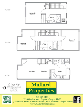 Floor Plan - O-Town, close to campus Townhome
