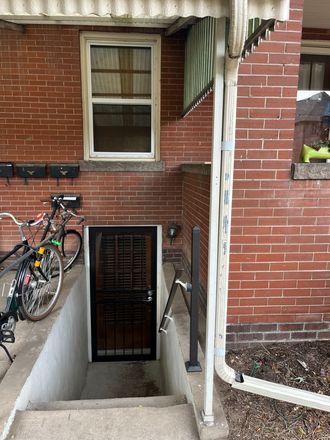 Front door to garden apartment - Charming Garden Apt in the Heart of Platt Park: Step right out onto historic Old South P