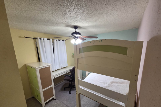 Bedroom overview from entrance - AVAILABLE NOW - Furnished Private Rooms Near UTD| All Utilities + High-Speed Internet included House