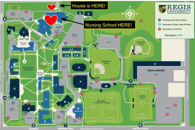 House is literally next to the nursing school!  Perfect for nursing students! - Nursing Student Housing House