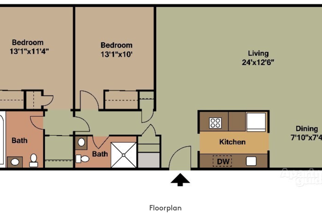 Floorplan - Waldorf Apartments