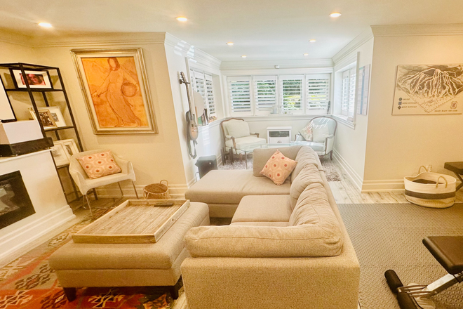Above ground, light filled windows on all three sides! - Bright, Spacious, Furnished & All-inclusive 1-Bedroom Suite — Steps to Yonge & Eglinton Subway