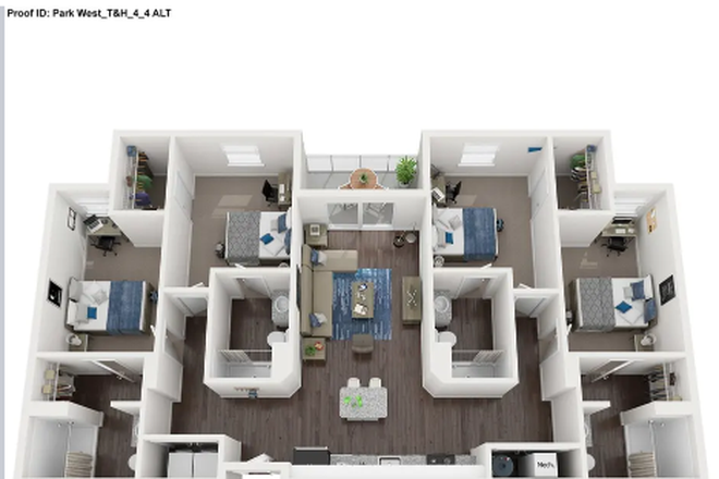 Floorplan - Park West Tower 4x4 Large Reletting