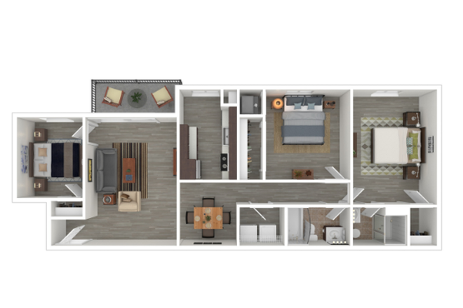 Floor Plan - Terrace View Apartments