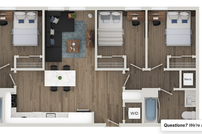 Floor Plan - Aspen Heights College Park Apartments