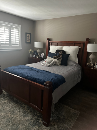 Queen Bed - Master Bedroom in Orange House