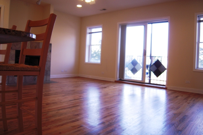 Living Room - 2B/2B spacious unit at 2451 W Harrison St #2 Chicago IL 60612 Condo