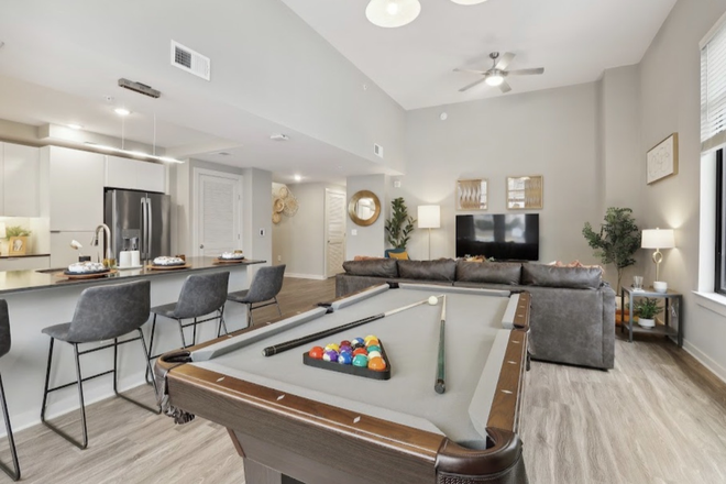 Living room space - The standard apartments, closest to the business school and grocery stores