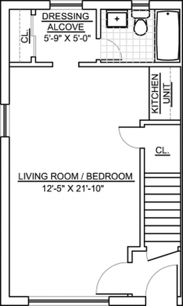 Floor plan - Nassau Arms Apartments