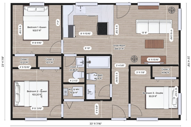 Floor Plan - 1115 E. Adams Street
