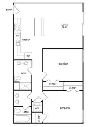 Floor Plan - Cedar Village Apartments