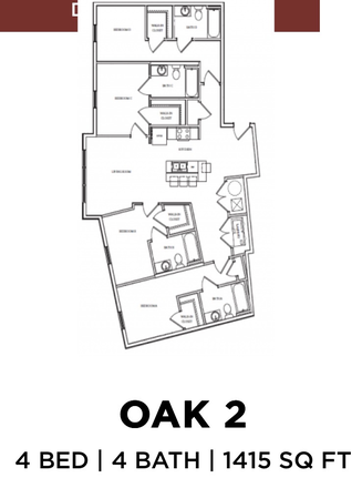 Unit Floorplan - The Standard at Boone Apartments