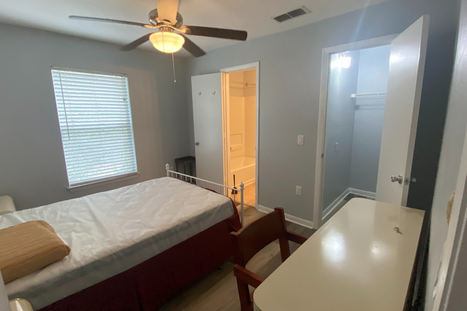 Bedroom with attached private bath room - University Terrace  Condominiums, Renovated and look new apartment close to campus, Message 954-673-