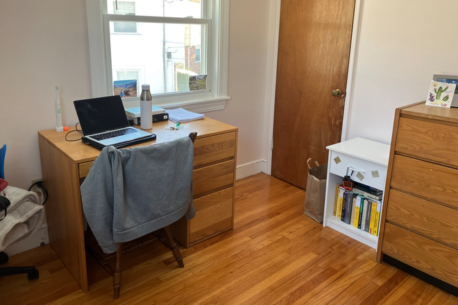 Desk, window, and closet of room - Summer sublease with option for lease takeover