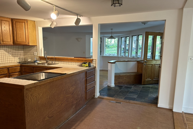 kitchen & front room - Live on Puffers Pond!!  1 bedroom available in 4 bedroom shared house September 1st 26- August 31 27