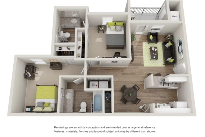 Floor Plan - The Landings at Chandler Crossing Apartments