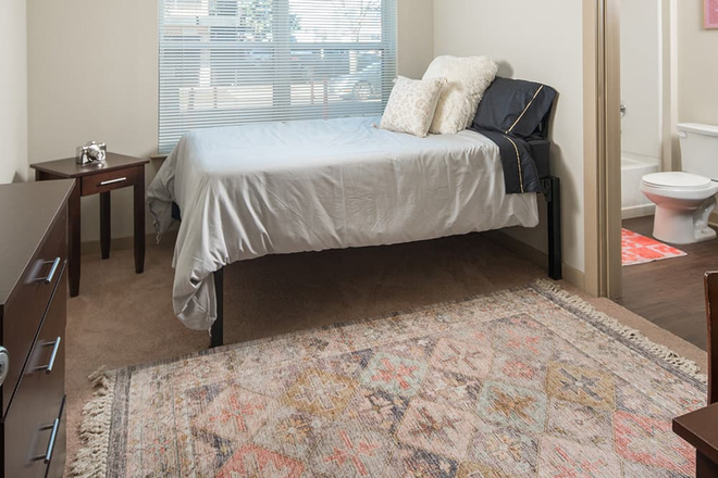 Bedroom - The Hayward, located next to campus bus and Downtown! Great placement for UO Students Apartments