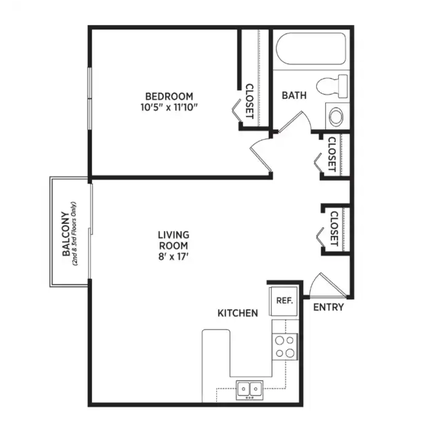 floor plan photo - Courtyard Flatlets