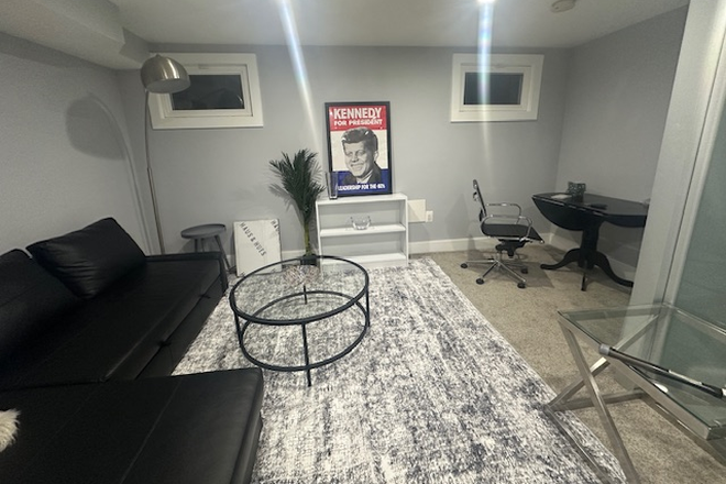 Living Room - Furnished Basement, All Utilities Included - $2000