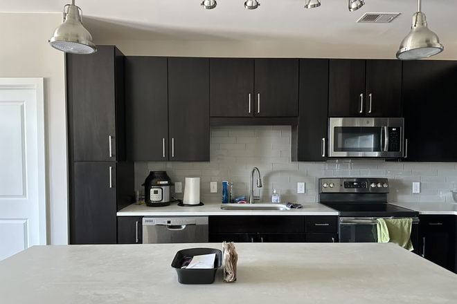 Kitchen - Private Bedroom and Bath in New 2 Bed 2 Bath Apartment - Walk to Campus, Discounted Rent