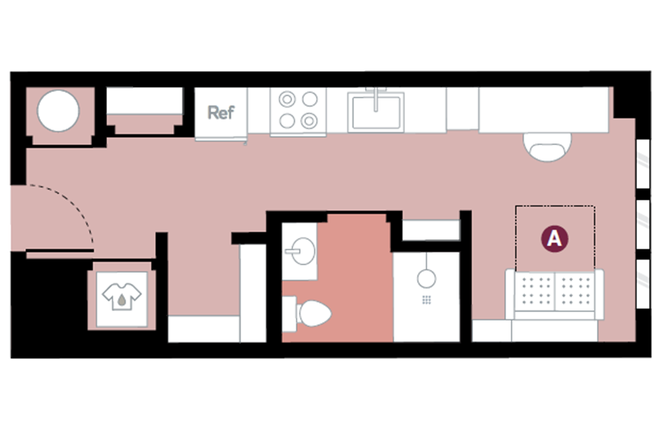 Apartment Layout - Hub Knoxville, close to campus