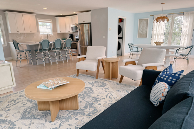 main floor living - 5 Bed 3 Bath Fully Furnished Single Family Home in Bonnet Shores: Ocean Views, Large Deck, &