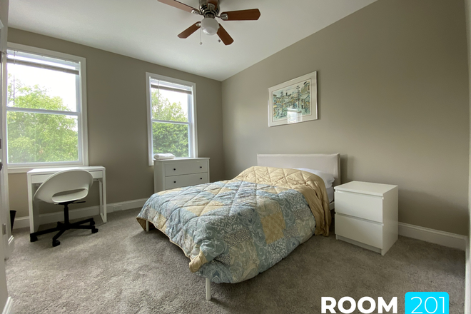 Room 201 - Upstairs Bedroom - Furnished Rentals for JHU (International Students Welcome!) House