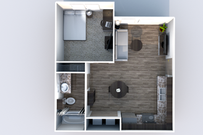 Unit Floor Plan - Holleman Crossing