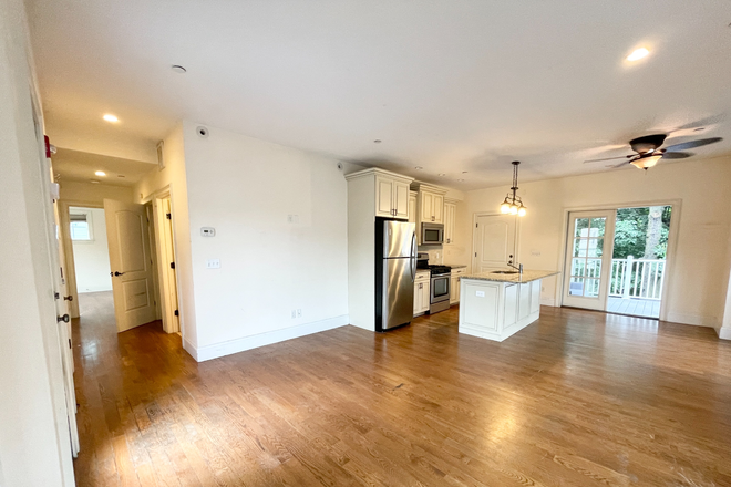 Living Room and Kitchen - Stylish Renovated 4 bedroom 2 bathroom Apartments