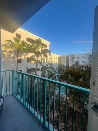 Balcony view - For Lease to share 2 bedroom, 2 bath near campus and transportation.