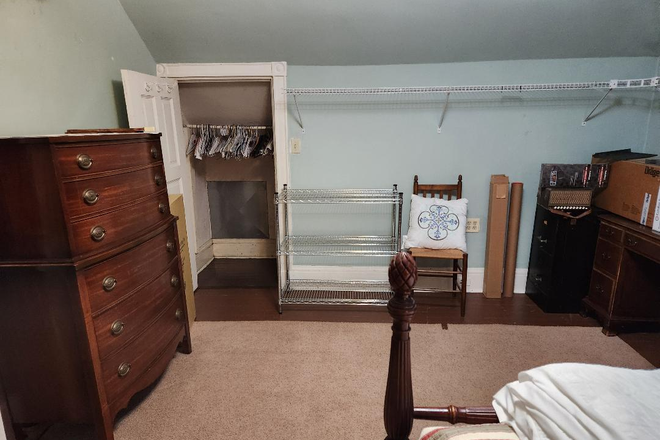 North Wall with Closet of Tenants' Room - Room in Family Home