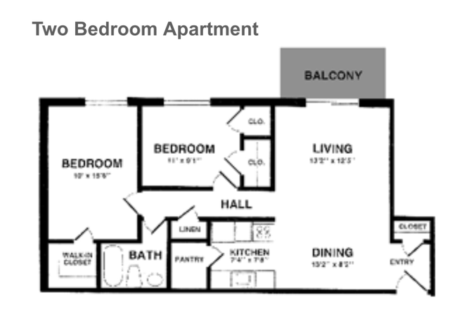 Layout - Roanoke Street Apartments, apartment close to campus