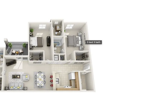 Floor plan of the apartment. - Tivoli apartments- Female roommate