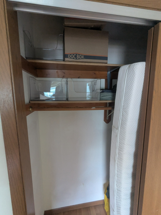 Free mattress and boxes in the closet--can be thrown out easily - Highland Hills, close to campus