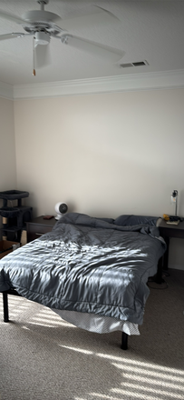 bed - Flats at 4200 Private studio with huge balcony! Summer sublet Apartments