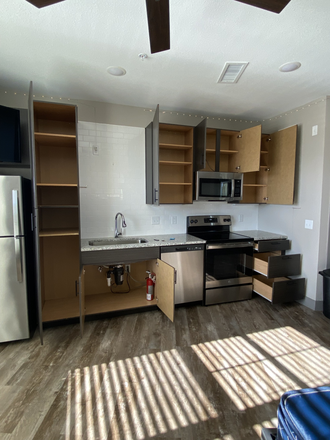 Kitchen space and storage - Elara at the Sawmill