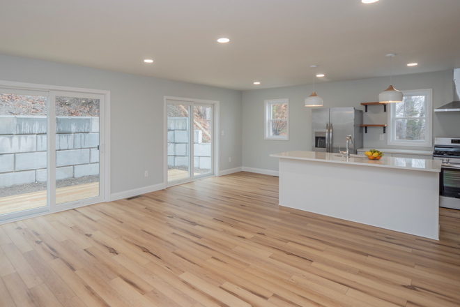 Open concept kitchen, dining area, and living room - Modern 2 Year Old House for May 1st - 3 bedrooms, 2.5 baths, 2 floors