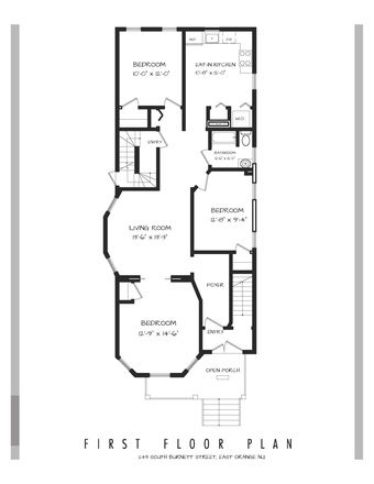 Floorplan - Updated 3BR Apartment Near Seton Hall – Ideal for Grad Students or Faculty