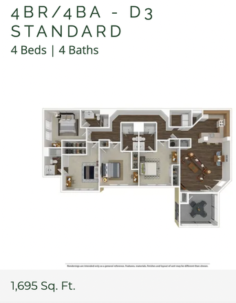 Layout - Forest Lake Sublease Apartments