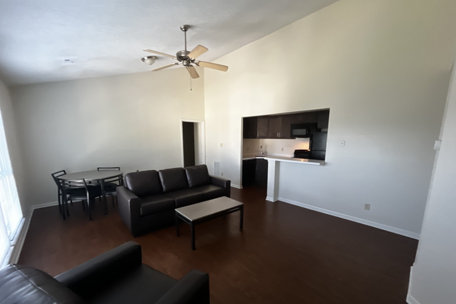 Living room and kitchen - Alight Blacksburg Apartments