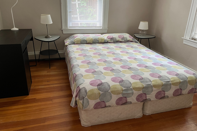 1 Bedroom with bed, nightstands, desk & closets - FURNISHED 2BR. NEAR LONGWOOD Medical Area LOOKING FOR 2 ROOMMATES Condo