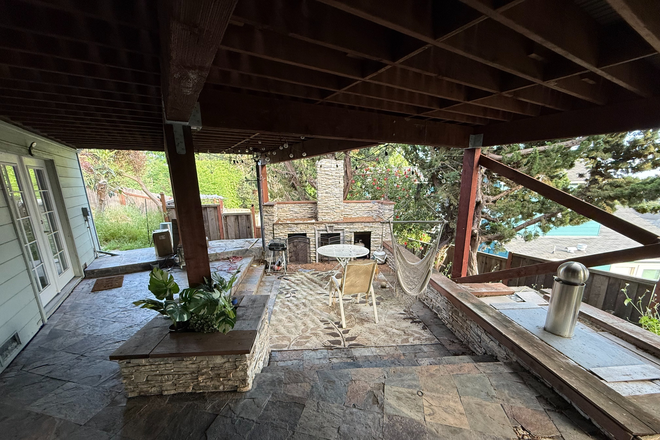 Patio in front of unit - Studio unit